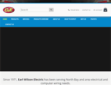 Tablet Screenshot of earlwilsonelectric.com